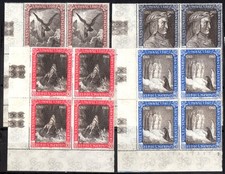 SAN MARINO 1965 -700»703 - Serie MNH** in QUARTINA Dante Alighieri #SMY