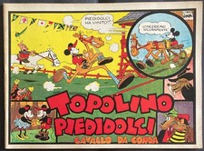 Topolino e Piedidolci cavallo da corsa bellissima ristampa anni ‘60