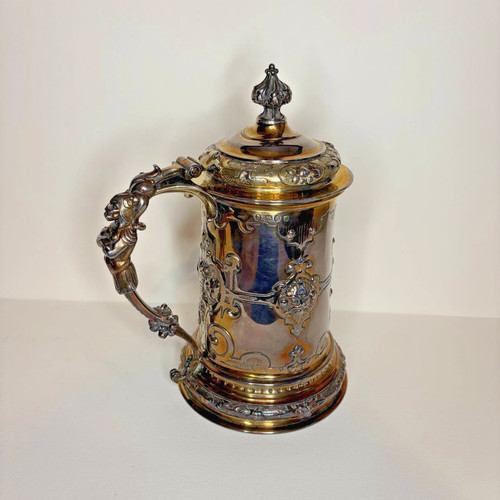 Boccale vermeil argento con - boccale,