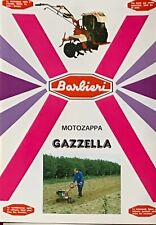 BARBIERI MOTOZAPPA GAZZELLA  BROCHURE PUBBLICITARIA DATI TECNICI