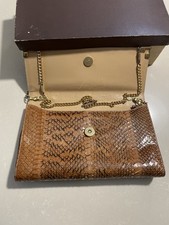 Borsa vintage effetto pitone