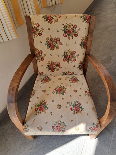 Poltrona legno tessuto a - in,