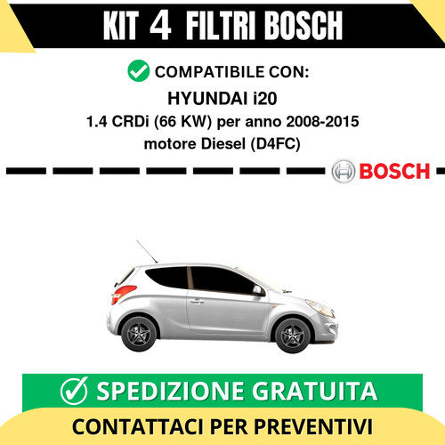 Kit bosch filtri tagliando - filtri,