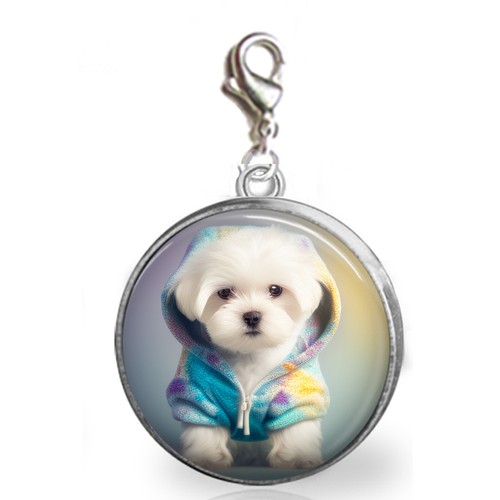 Ciondolo cane cucciolo maltese