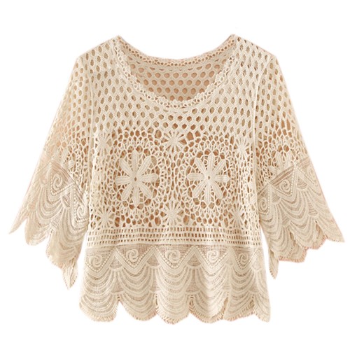 Donna pizzo top - top, corto