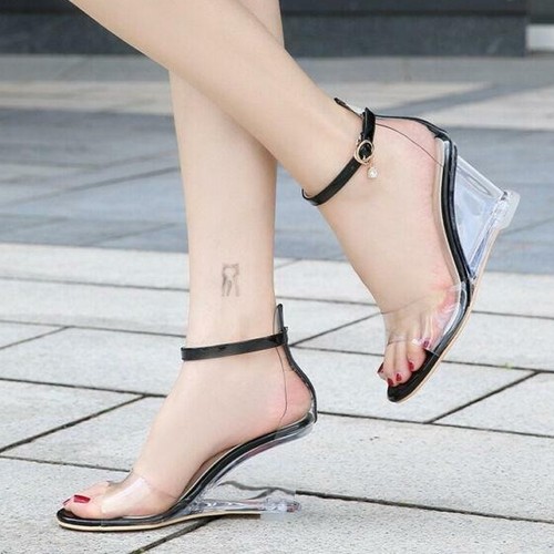 Sandali donna zeppa - , pvc