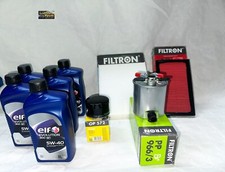 KIT TAGLIANDO NISSAN QASHQAI J10 DAL 2007 AL 2013 1.5 DCI 5L ELF 5W40 + 4 FILTRI