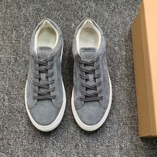 Massimo Dutti Sneakers Uomo Pelle Casual Traspiranti Lacci Scarpe Bianche