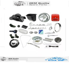 KIT RESTAURO VESPA 50 R FARO TONDO COMPLETO 28PZ RICAMBI ACCESSORI FARI