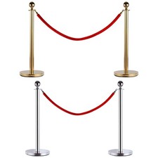 Outsunny Colonnina Segnapercorso per Code Separatore in Acciaio