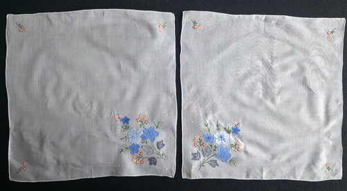 Coppia tovaglioli vintage