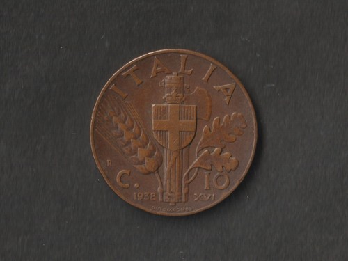 1938 regno italia - regno, centesimi