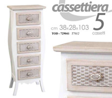 CASSETTIERA 5 CASSETTI SHABBY