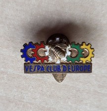 Vintage enamel Vespa Club