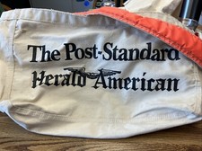 Vintage Post Standard /Herald American Paperboy Bag Syracuse Memorabilia