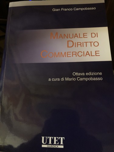 Manuale diritto commerciale - manuale, di