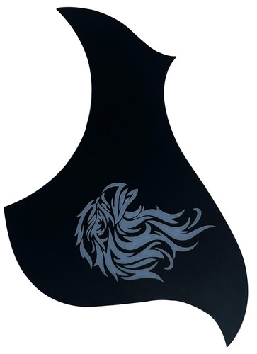 Battipenna chitarra nero per