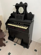 MUSICA-STRUMENTI MUSICALI-PIANOLA-ANTICO ARMONIUM-DECORATIVO-DA COLLEZIONE
