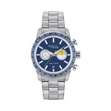 Orologio Uomo BREIL Tribe ZONE EW0566 Bracciale Acciaio Blu Dual Time