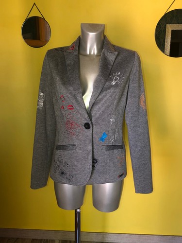 Desigual giacca grigia con - desigual,