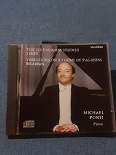 LISZT - THE SIX PAGANINI STUDIES. PONTI. CD MERIDIAN