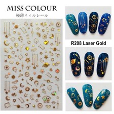Adesivo unghie 3D laser oro