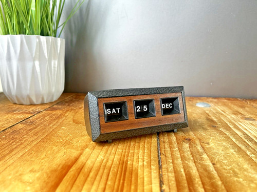 Vintage 1970 faux teak wood - 1970's,