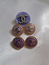 SET 5 BOTTONI CHANEL VIOLA