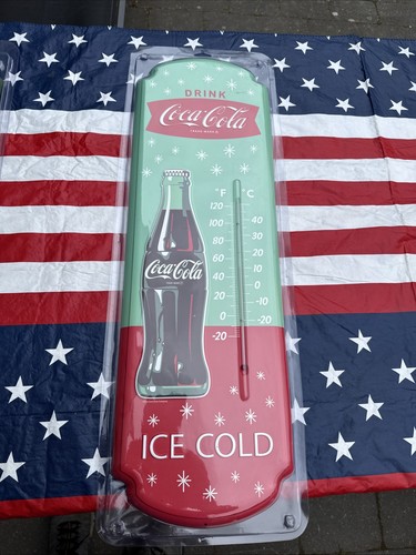 Coca cola metal thermometer - cola,