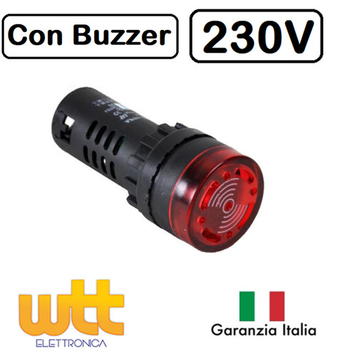 Buzzer spia led 220v - spia, a
