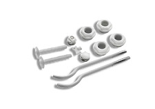 Kit Radiatore  termosifone tappi riduzioni 1"X1/2 E 1"X3/8  completo mensole