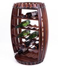 Porta vino in legno a forma di