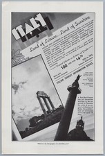 1937 Italy Vintage Travel Ad