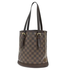 Borsa a tracolla Louis Vuitton LV Marais Damier Ebene pelle marrone N42240 73KB668