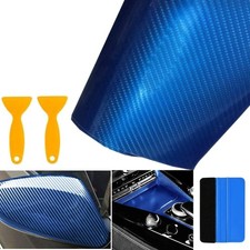 6D Pellicola Adesiva per Auto 6D Pellicola Fibra Carbonio Adesiva Foglio Pell...