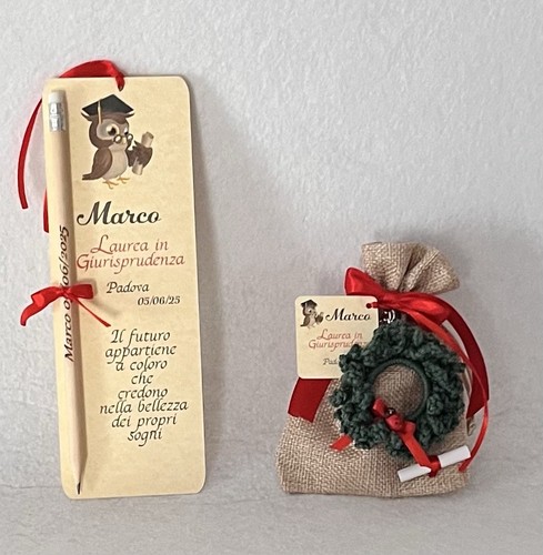 Laurea bomboniera pezzi - laurea,