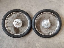 COPPIA CERCHI RUOTE BIANCHI MENDOLA 125 cc (TO84)