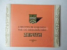 ZENITH Warranty Booklet WATCH
