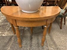 Antico tavolo consolle apribile legno di acero fiorito epoca XIX secolo Parigi