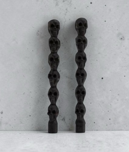 Set candele coniche teschio - 2,