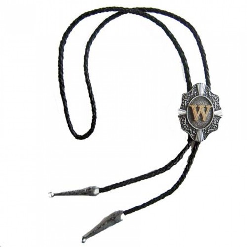Bolo tie western con lettera - tie,