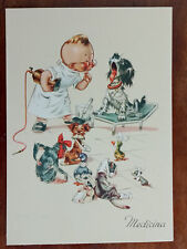 MEDICINA SERIE "PROFESSIONI" VETTA - VETERINARIO BAMBINI - illustratore BIOLETTO