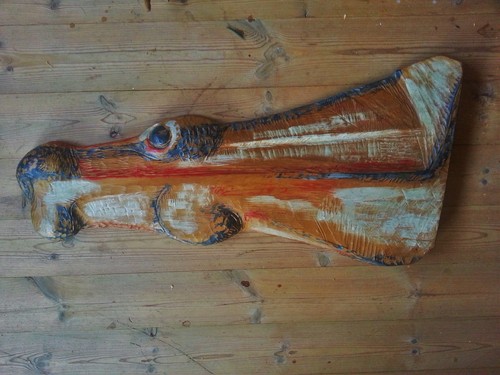 Scultura legno replica del - in,
