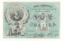 1 LIRA BANCA COMMERCIALE E