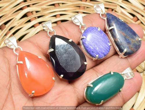 Green more gemstone pendant - more,