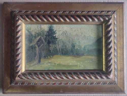 Quadro olio vintage anni - quadro, ad