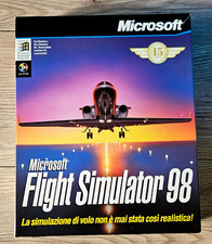 FLIGHT SIMULATOR 98 GAME Pc -  1ª Ediz. Big Box - COMPLETO - 1998 - IT