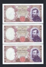 3 BIGLIETTI 10000 LIRE