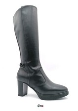 Nero Giardini stivali donna tacco medio I308900D eleganti e comodi in pelle nero