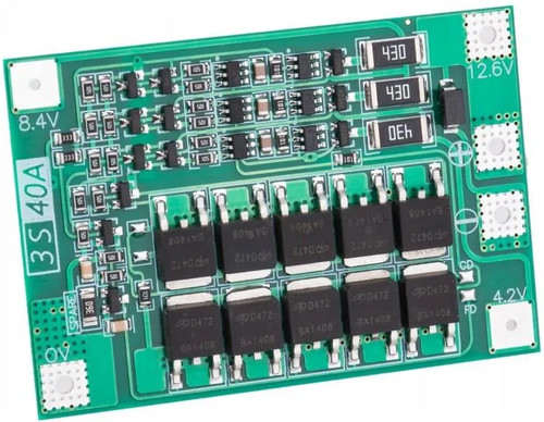 Bms 40a modulo - 3s, 12,6v